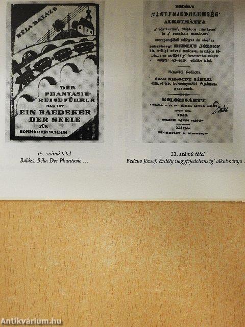 A Honterus Antikvárium XXI. árverése