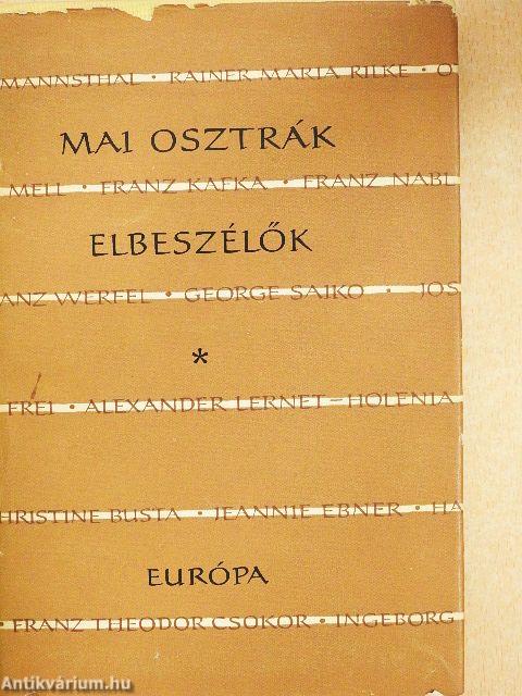 Mai osztrák elbeszélők