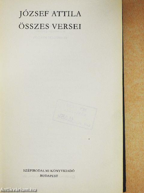 József Attila összes versei
