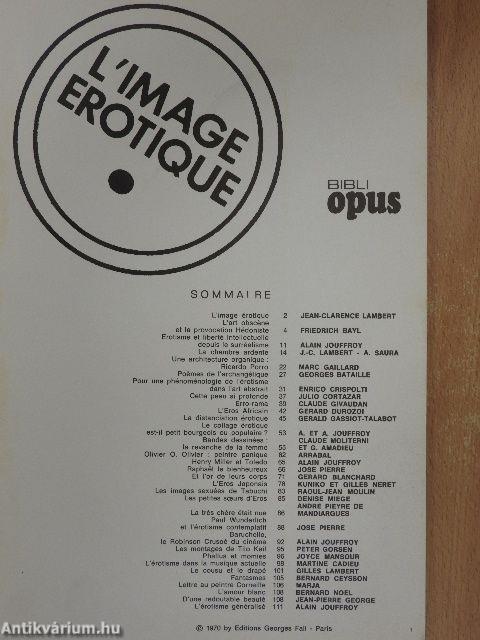 L'image erotique - Bibli Opus