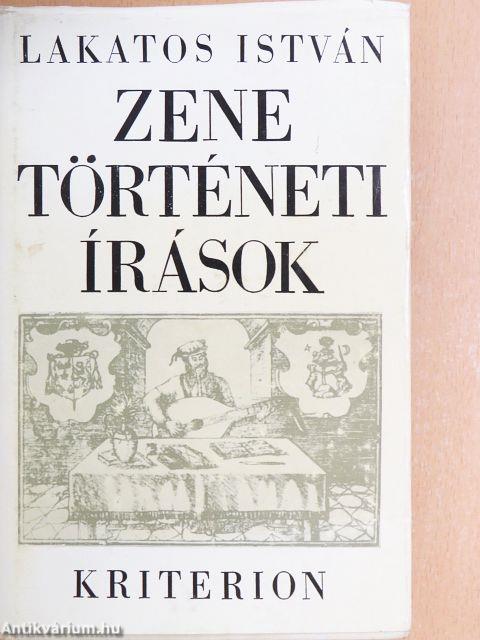 Zenetörténeti írások