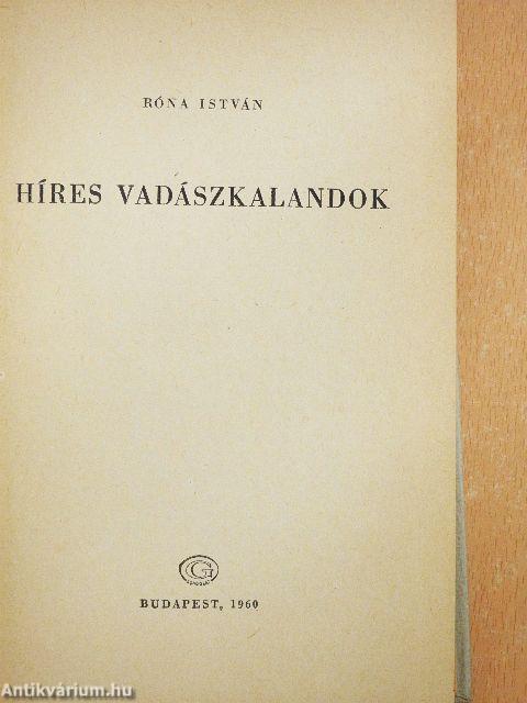 Híres vadászkalandok