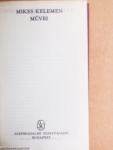 Mikes Kelemen művei