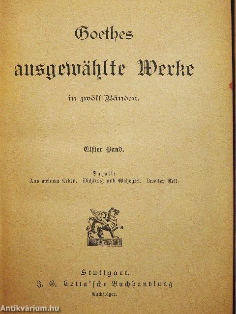 Goethes ausgewählte Werke I-XII. (gótbetűs)