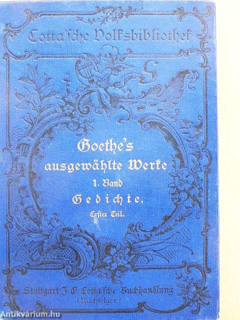 Goethes ausgewählte Werke I-XII. (gótbetűs)
