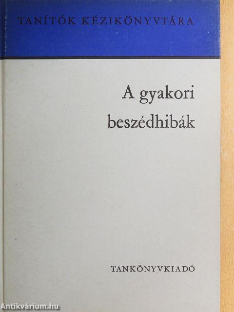 A gyakori beszédhibák