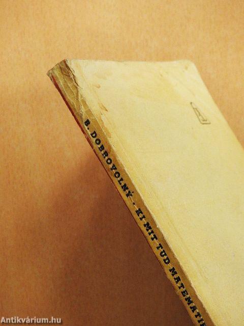 Ki mit tud matematikából?