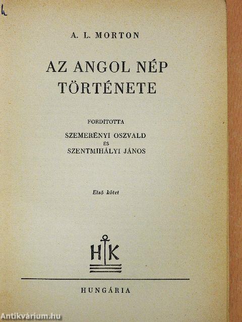 Az angol nép története I-II.