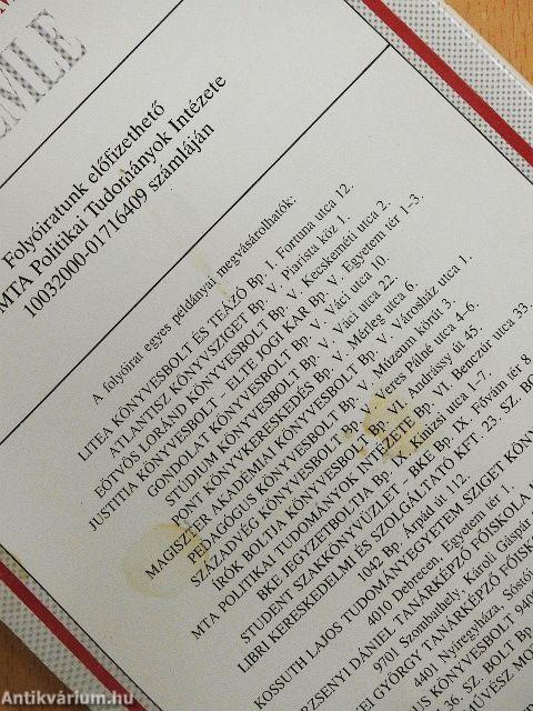 Politikatudományi Szemle 1997/3.