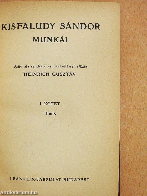 Kisfaludy Sándor munkái I.