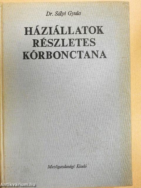 Háziállatok részletes kórbonctana