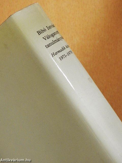 Válogatott tanulmányok III.