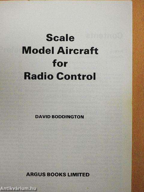 Scale Model Aircraft for Radio Control