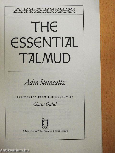 The Essential Talmud