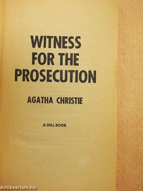 Witness for the Prosecution