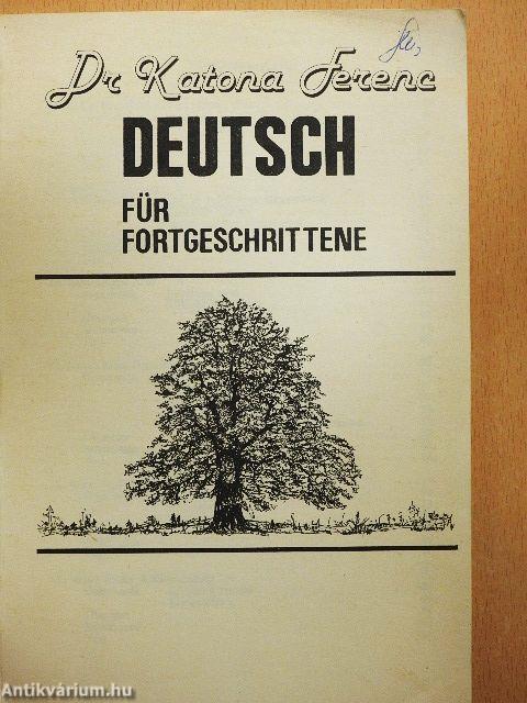 Deutsch für Fortgeschrittene