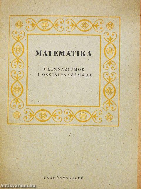 Matematika I-IV.