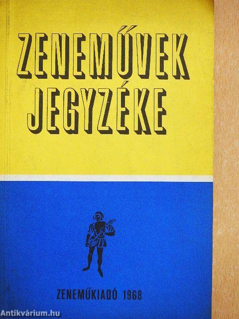 Zeneművek jegyzéke