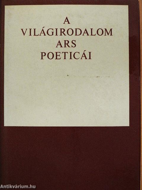 A világirodalom ars poeticái