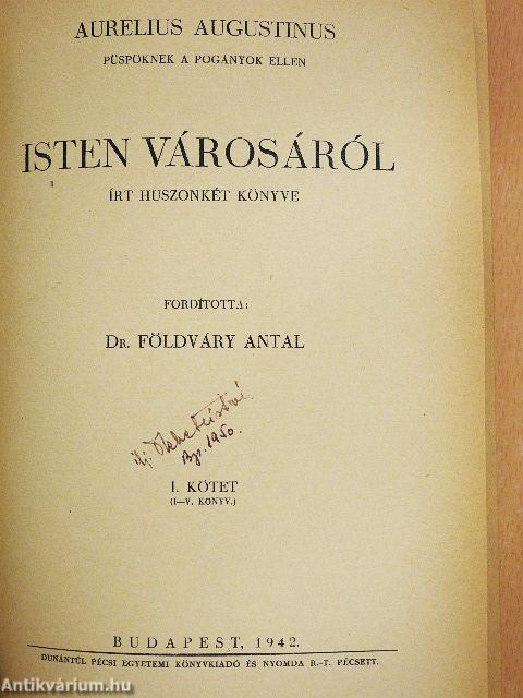 Isten városáról I. (töredék)