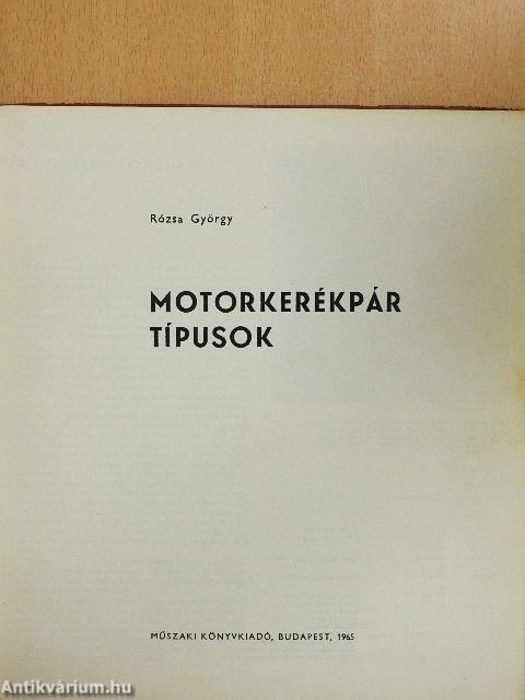 Motorkerékpár típusok