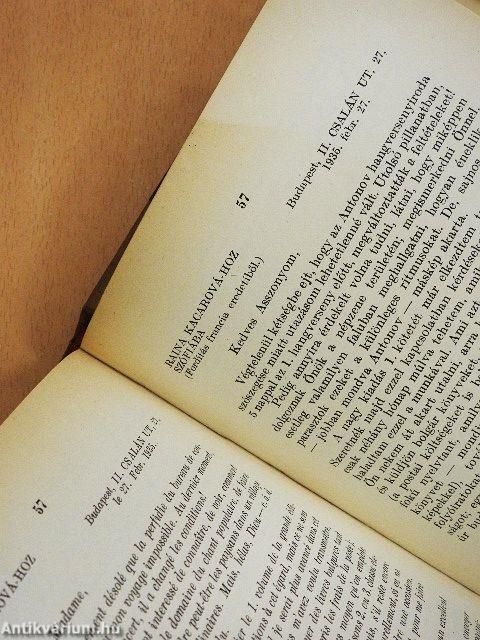 Bartók Béla levelei I-III.