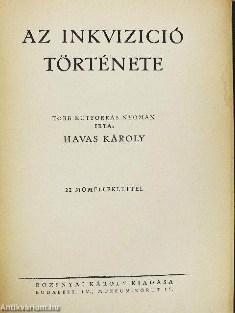 Az inkvizició története