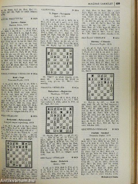 Magyar Sakkélet 1980. január-december