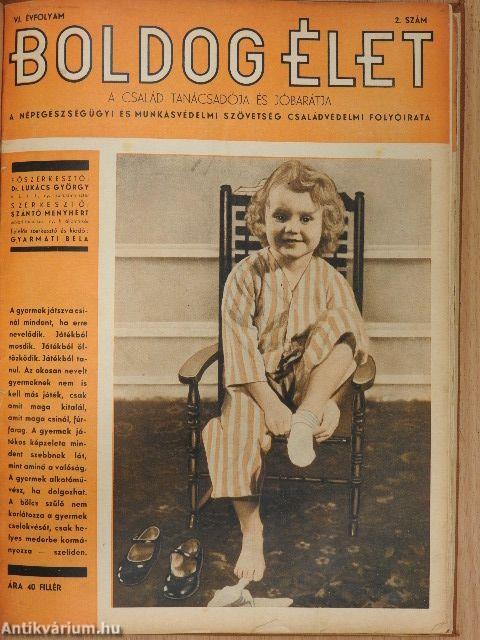 Boldog Élet 1937-1938. (nem teljes évfolyam)