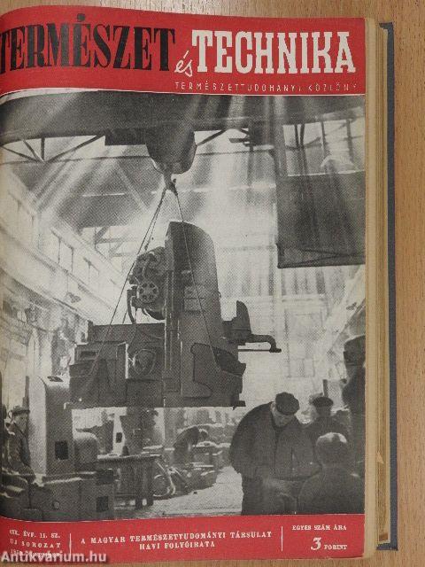 Természet és Technika 1950-1951.; 1953-1954. (vegyes számok) (10 db)