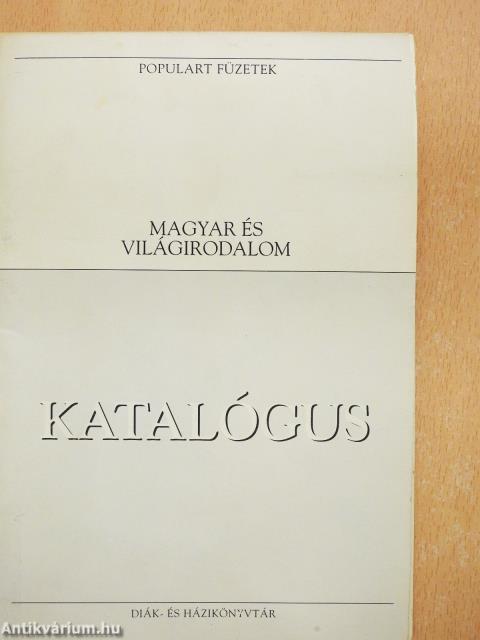 "120 kötet a Populart füzetek sorozatból/Katalógus (nem teljes sorozat)"