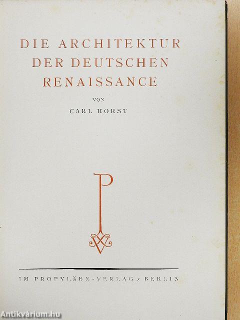 Die Architektur der deutschen Renaissance