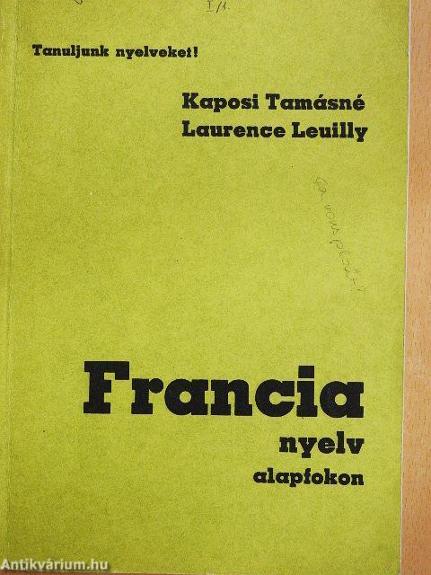 Francia nyelv alapfokon