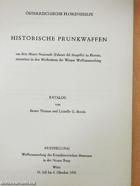 Österreichische Florenzhilfe - Historische Prunkwaffen