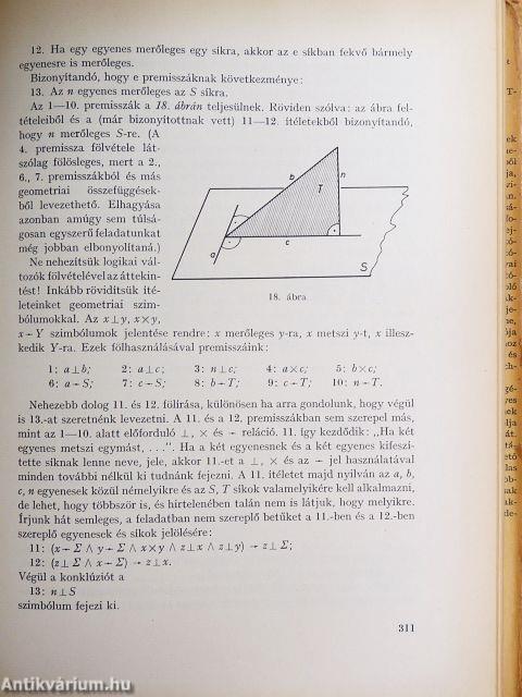 A matematika néhány filozófiai problémájáról/Matematikai logika