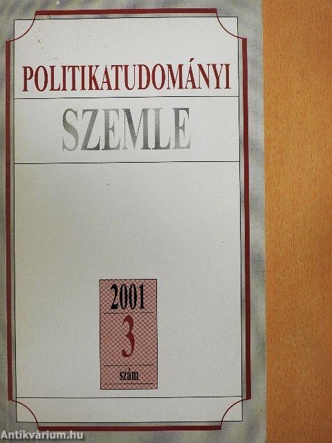 Politikatudományi Szemle 2001/3.