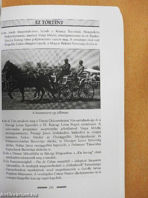 Karcagi kalendárium 2003