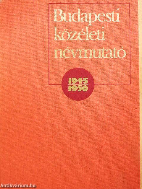 Budapesti közéleti névmutató