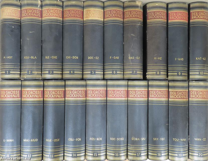 Der Grosse Brockhaus 1-20. (gótbetűs)