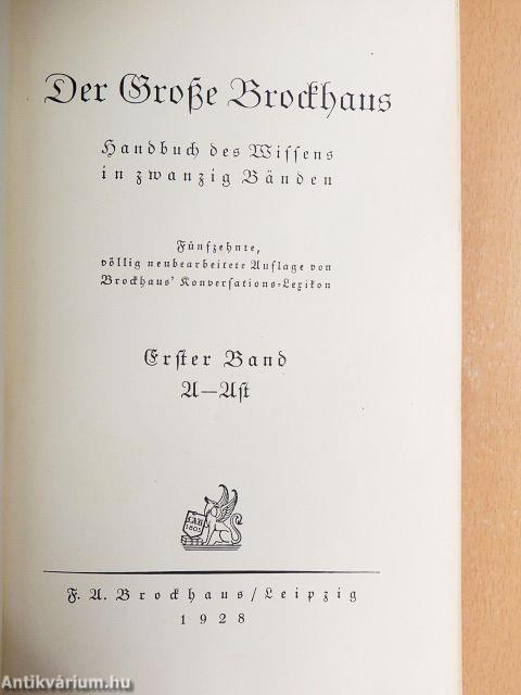 Der Grosse Brockhaus 1-20. (gótbetűs)