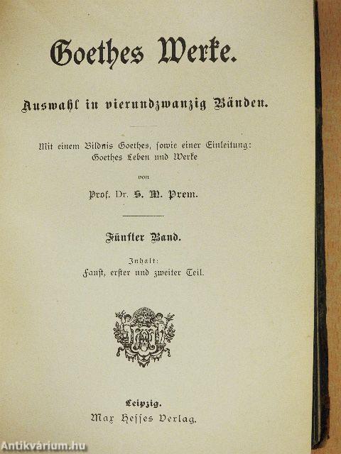 Goethes Werke 4-7. (gótbetűs)