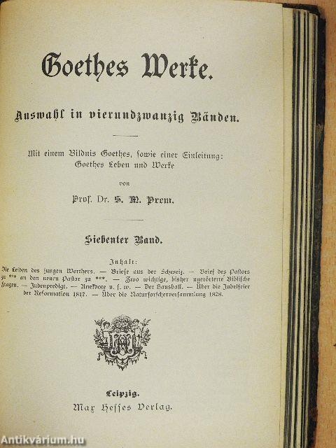 Goethes Werke 4-7. (gótbetűs)