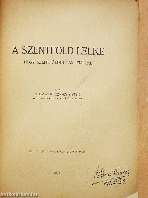 A Szentföld Lelke