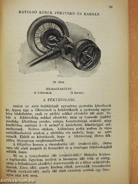 Az autózás iskolája ábrákkal