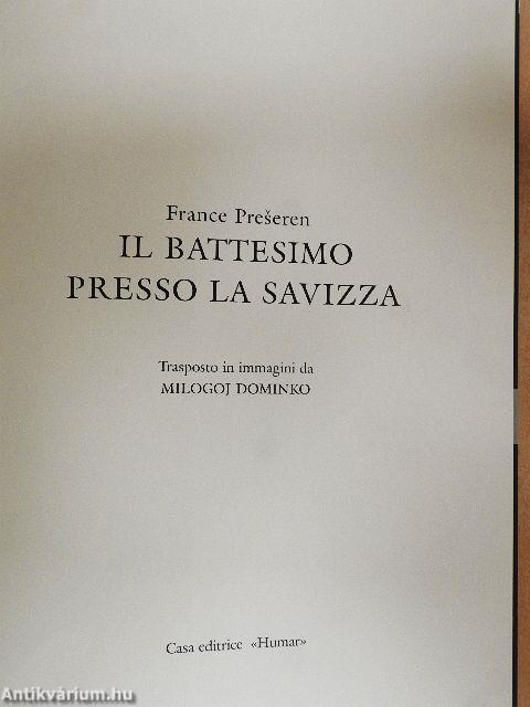 Il Battesimo presso la Savizza