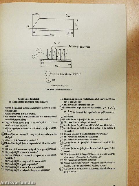 Hegesztő szakrajz és rajzolvasási példatár