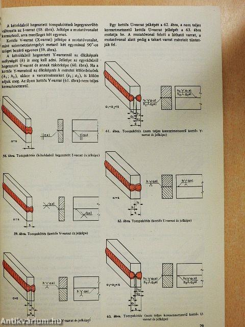 Hegesztő szakrajz és rajzolvasási példatár