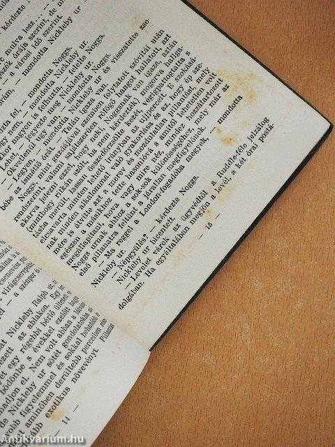 Nickleby Miklós élete és kalandjai I-V./Karácsonyi történetek I.