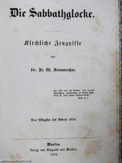 Die Sabbathglocke VI-VII. (gótbetűs)
