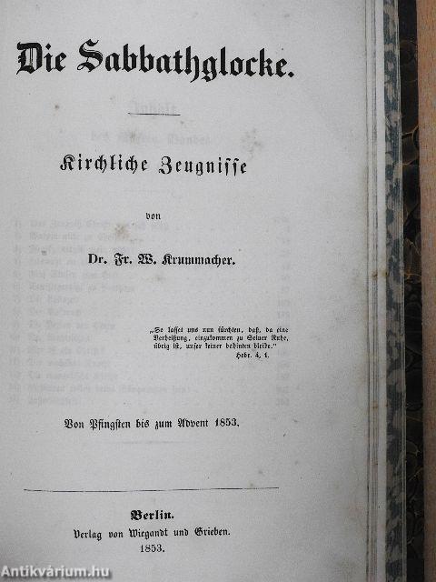 Die Sabbathglocke IV-V. (gótbetűs)